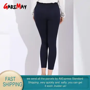 Casual, Talie Mare pentru Femei Pantaloni Office Glezna Lungime Pantaloni Creion Negru Plus Dimensiune 6XL Slim Pantaloni Mujer Cintura Alta Femeie Mare