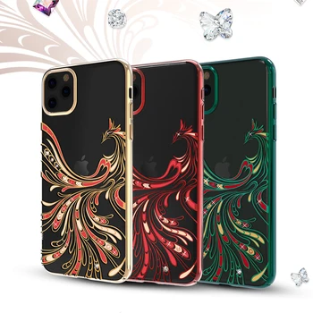 KINGXBAR Diamante Stralucitoare Phoenix Cazuri Pentru Apple iPhone 11/ 11 Pro/ 11 Pro Max de Lux Stras de Cristal Greu de Caz Capacul din Spate