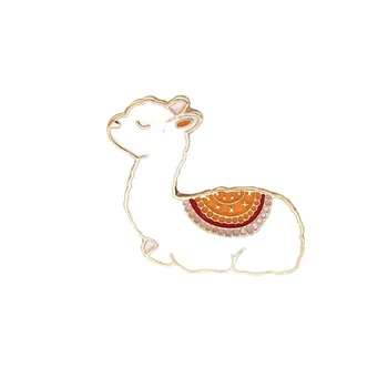 America de Cămilă pin Rever Drăguț Llama Brosa Animal alpaca Insigna Greu de Email Pentru Pălărie Sac de Blugi Tricou Bijuterii Fată cadouri
