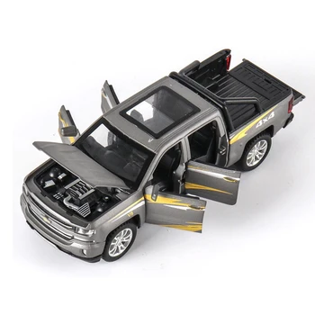 1:32 Aliaj De Off-Road Mașină De Jucărie Chevrole Solander Pickup Model De Jucarie Din Metal Turnat Simulare Vehicul Sunet De Lumină Se Retraga Copiii Cadou