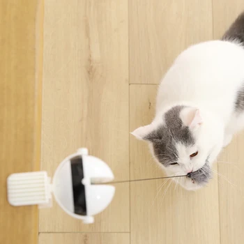 Electronice Mișcare De Pisică Jucărie Electrice Flutter Rotație Puzzle Interactiv Inteligent Animal De Companie Pisica Mingea Jucărie Yo-Yo Ridicare Minge