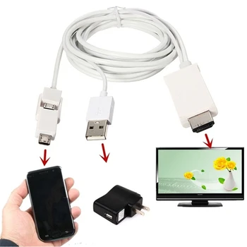 De înaltă Definiție Micro USB Link-ul de La HDMI Cablu Adaptor Audio-Video AV Adaptor Cablu HDMI Cablu Audio pentru Telefonul Mobil Android