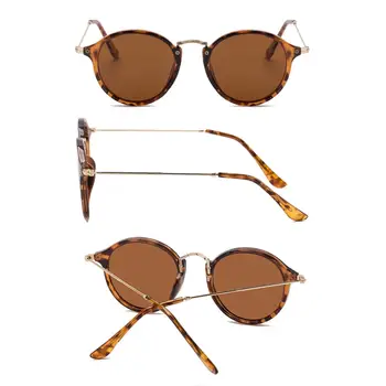 SPLOV New Sosire Rotund ochelari de Soare Retro Bărbați Femei Brand Designer de ochelari de Soare Vintage Strat Oglindă Oculos De Sol UV400