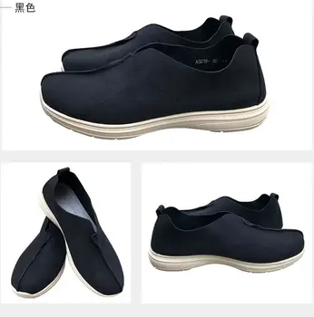Fibre vegetale călugăr shaolin kung fu pantofi de tai chi budist arhat pantofi zen pune meditație adidasi negru/albastru/gri