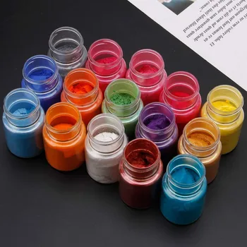 15 Culori Vopsele Pulbere de Rășină Epoxidică Perle Naturale Mice Praf de Pigment mai Nou Manual DIY Pigment Săpun Coloranți