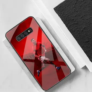 Fotbal Rashford Caz Telefon din Sticla Temperata Pentru Samsung S20 Plus S7 S8 S9 S10 Nota 8 9 10 Plus