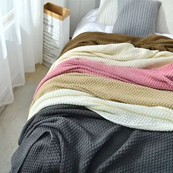 Jane Filare Tricotat Pătură de Lână Moale, cu Franjuri Pătură Destul de Cadouri Decor de Lux Pentru Tot Sezonul Manual de Dormit TT05#