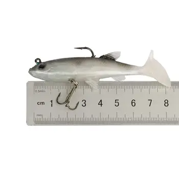 5pcs/lot Moale Atrage 8cm 14g Momeli Artificiale Momeli Momeli de Pescuit Biban de Mare Crap Pescuit Duce Pește Jig