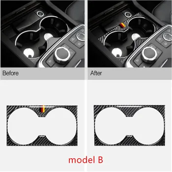 Auto Styling Central Cana de Apa Panoul de Decorare Autocolant Garnitura Pentru Mercedes Benz ML, GL, GLE GLS Fibra de Carbon Accesorii
