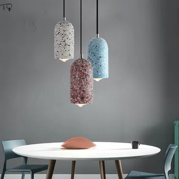 Nordic Industriale Colorate Ciment Pandantiv Lumini Moderne, Corpuri de iluminat Decor Pod Agățat Lampa pentru Bucatarie Living/Sala de Mese