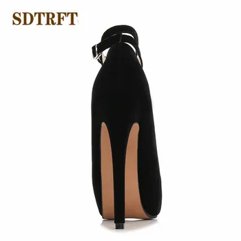 SDTRFT Plus:35-45 De 46 de Lux Primăvară 14cm tocuri subtiri platforma superficial gura singur printesa de nunta pantofi femei pompe de nunta