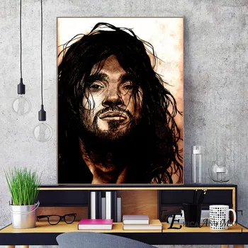 John Frusciante, Portret Abstract Panza Printuri Moderne, Pictura, Postere De Arta De Perete Imaginile Pentru Camera De Zi De Decorare Cadru Nr.