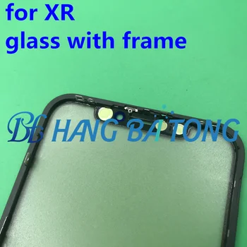 1buc Externe din sticla Pentru iPhone XR Fața Exterior Lentila de Sticla Touch Screen Digitizer cu Cadru de Montaj reparatii pentru iPhone XR 6.1 inc