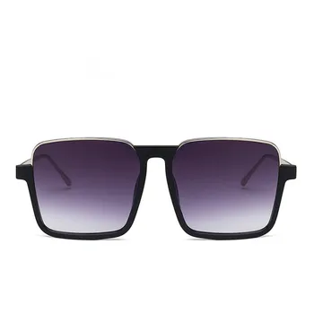GIAUSA 2020 Supradimensionate Pătrat fără ramă de ochelari de Soare pentru Femei Brand Designer Plat Unisex Feminin Oculos UV400