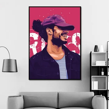 Russ Vitale Hip Hop Rap Muzica Poster de Arta de Perete Tablou pictura in ulei pe Panza Poster Home Decor Panza de Imprimare (Fara rama)