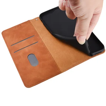 Buna Tactil Ultra-subțire de Piele PU se Potrivesc Pentru Xiaomi Poco X3 NFC, rezistent la Șocuri Acoperă Cu Sloturi pentru Carduri Magnetice Caz Telefon Accesorii