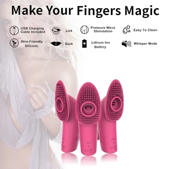 Degetul Maneca Vibrator Punctul G Masaj Lins Clitoris Stimulare Limba Vibratoare Jucarii Sexuale Pentru Femei Lesbiene Orgasm Produse Pentru Adulți