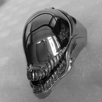 Fierbinte de Vânzare AVP Alien Predator Punk Inel Alien Warrior Inele Bijuterii Rece Craniu de Animal Biker Ring pentru Bărbați și Femei Noi