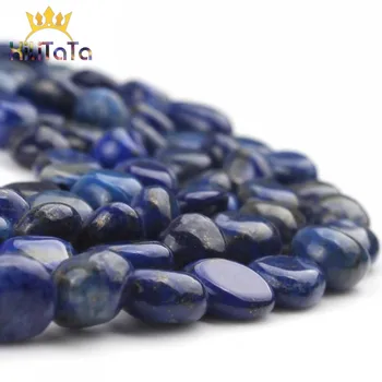 5-7mm Naturale Neregulate Lapis Lazuli Piatră Pierde Margele Pentru Bijuterii DIY Colier Bratara Știfturi de Ureche Accesorii 15 Cm