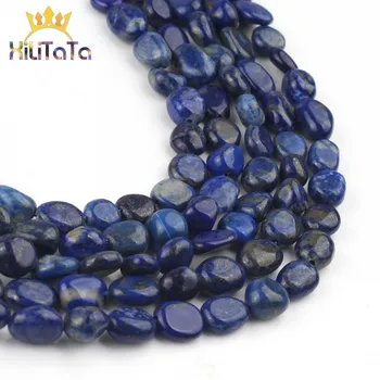5-7mm Naturale Neregulate Lapis Lazuli Piatră Pierde Margele Pentru Bijuterii DIY Colier Bratara Știfturi de Ureche Accesorii 15 Cm