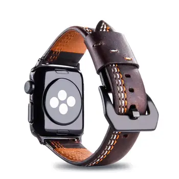 40mm 44mm Bratara din Piele Pentru Apple Watch Serie SE 6 5 4 Încheietura Curea din Piele Watchband Pentru Apple iWatch 3 2 Ceas Trupa