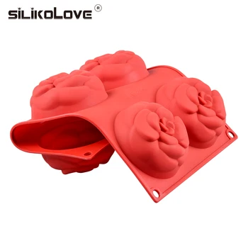 SILIKOLOVE 6 Cavitatea 3D Floare Forma de Silicon Săpun Mucegai Pentru a Face Săpun Manual DIY Meșteșug Mulaje de Forme