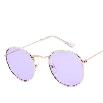 LeonLion New Sosire 2021 Rotund ochelari de Soare Femei Clasic de Ochelari de Epocă Bate Stradă de Cumpărături Oglindă UV400 Gafas De Sol Mujer