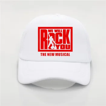 We will rock you imprimare șapcă de baseball Bărbați femei Trend Vara Capac Nou palarie de soare pe Plaja hat Visor