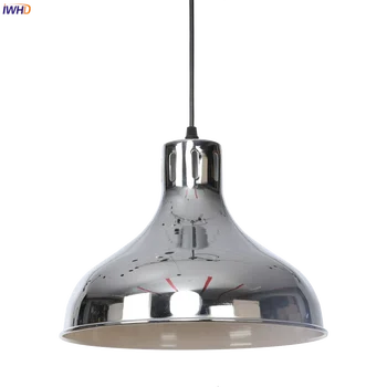 IWHD Hanglamp de Argint de Metal Pandantiv cu LED-uri Corpuri de iluminat de Placare cu Crom 4W 220V Dormitor, Camera de zi Nordic lampa Hanglamp Lumini