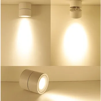 Led-uri Montate pe Suprafață Tavan corp de Iluminat Reglabil 360 de grade Spot luminos pentru interior Foaier,bucatarie Decor Estompat lumini LED-uri