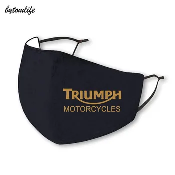 2020 Triumf Logo-Ul Motociclete Masca De Imprimare Lavabil Respirabil Reutilizabile Rezistent La Apa Si Praf De Bumbac Gura Masca