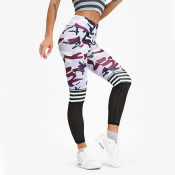 2020 Colanti Sport Femei Fitness Colanti Pantaloni Sport De Funcționare Sală De Gimnastică Yoga Gâfâi Costume De Jogging Leopard Legging Respirabil Pantaloni