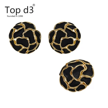 Top d3 Viennois Geometrice Set de Bijuterii Pentru Femei Culoarea Negru si Zirconiu Design Inel și Cercei Set Dubai Seturi de Bijuterii