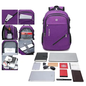 Moda Rucsac Laptop pentru Femei Barbati Școală Colegiul Rucsac cu USB Port de Încărcare Călătorie de Afaceri Geanta se Potriveste 17 inch Notebook