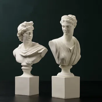 Nordic Zeița Victoriei Statuia Rășină Vopsită Caracter Sculptura Acasă Living Decor De Birou Figurina Desktop Ornament Sculp