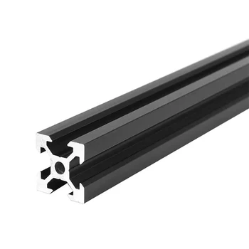 1 BUC NEGRU 2020 Standard European Aluminiu Anodizat Profil de Extrudare 100-800 mm Lungime Liniară Feroviar pentru CNC 3D Printer