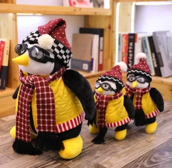 27cm 47cm Drăguț Prietenul lui Joey ÎMBRĂȚIȘARE Pinguin de Pluș Jucării TV Grave Prieteni Rachel Pinguin Animal de Pluș Păpuși Jucării de Crăciun