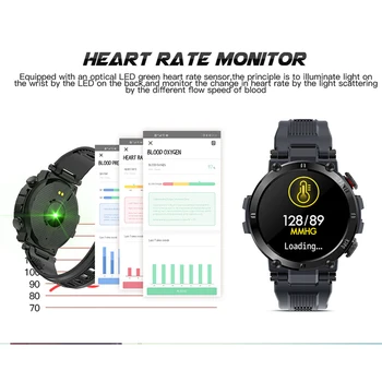 D13 Ceas Inteligent Bărbați IP68 rezistent la apa Suport Smartwatch Heart Rate Monitor de Presiune sanguina Multi-Modul sport Reloj Inteligente