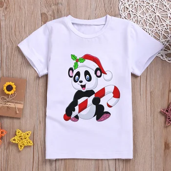Desene Animate Fete Tricou Panda Amuzant Imprimare Tricouri Baieti Kawaii Copii Shirt Design Maneci Scurte De Vară Vogă Haine Albe De Agrement