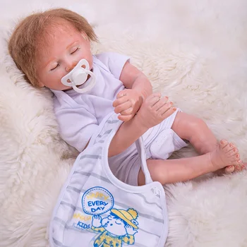 OtardDolls 45cm Silicon Renăscut Baby Doll Jucarii Pentru Fete Realist Cârpă Moale copil Nou-născut Papusa Reborn Ziua de nastere Cadou de Crăciun