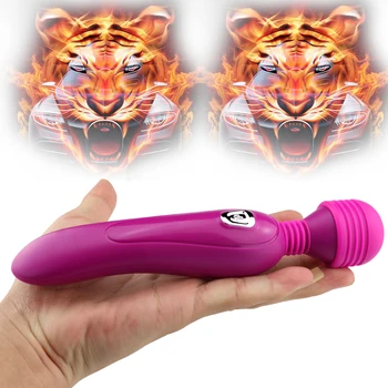 Puternic Oral Clitoris Av Baghetă Magică Vibrator 12 Viteze de Vibrații G Spot Anal Bay Masaj în condiții de Siguranță Silicon Adulti Jucarii Sexuale pentru Femei