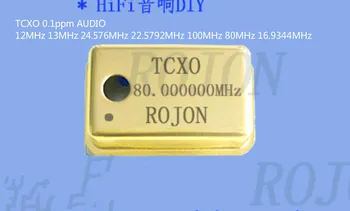 1BUC Placat cu Aur TCXO 0,1 ppm AUDIO 12MHz 13MHz 24.576 MHz 22.5792 MHz 100MHz 80MHz 16.9344 MHz oscilator cu cuarț de Înaltă precizie
