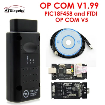 2019 v1.99 OPCOM V1.95 Profesionist Instrument de Diagnosticare Pentru Opel OP COM OP-COM Cu PIC18F458 Firmware V1.59 Auto Scanner
