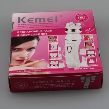 Pro 5in1 Perie de Curățare faciale femeile se confruntă cu demachiant de sex feminin electric organismului fata perie de curatare aparate 100-240v baterie reîncărcabilă