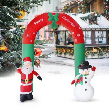Craciun Gonflabil Arc Moș Crăciun, om de Zăpadă de Crăciun în aer Liber Ornamente Acasă Magazin de Decor pentru Crăciun Petrecere de Nunta, Arcada de Anul Nou