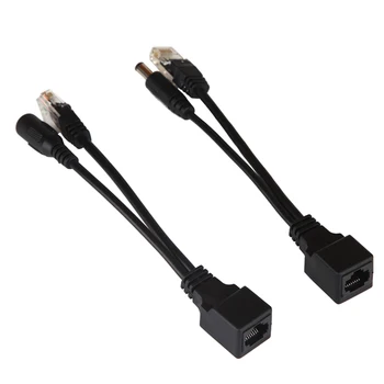 Cdycam 10buc(5pair) POE Splitter POE Switch POE Cablu adaptor Caseta Ecranate 5V 12V 24V 48V Cablul de Alimentare 5.5*2.1 mm POE7005