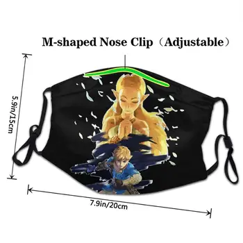 The Legend Of Zelda gură De Sălbăticie DIY moda pentru copii masca de gura masca reutilizabile copii mascarillas de tela lavables con filtro