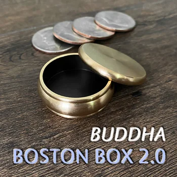Buddha Boston Cutie 2.0 + Jumătate De Dolari Shell Trucuri Magice Pe Strada Aproape Magia Monede Apar Dispar Magie Iluzie Pusti De Recuzită