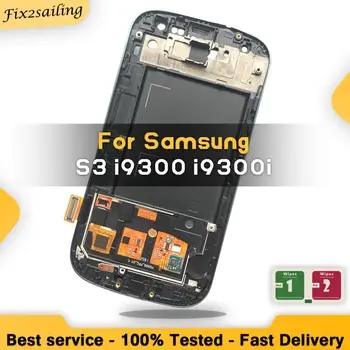 LCD Pentru Samsung i9300i Galaxy S3 I9300 i9301 i9308i i9301i lcd Testate de Afișare ecran tactil Digitizer Asamblare cu Cadru