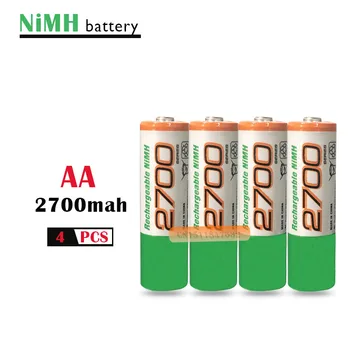 4buc/lot Original baterii reîncărcabile AA 2700 mAh ni-mh 1.2 v AA baterii